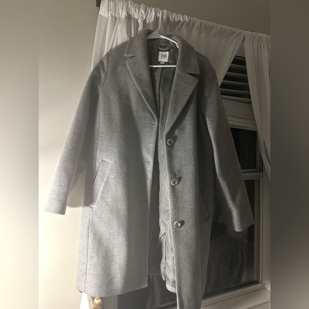GAP Wool-Blend Long Classic Coat